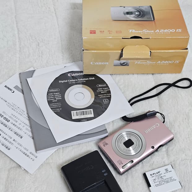 Canon PowerShot A2400 IS 디카 핑크 (풀박)
