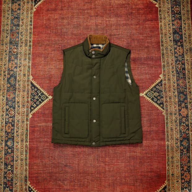 브룩스브라더스 퀼팅 베스트 올리브 판매