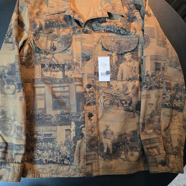 RRL 이퀘스트리언 트월 포토 셔츠