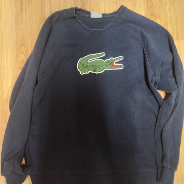 라코스테 네이비 맨투맨 L
