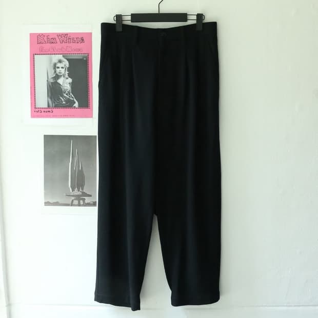 준야와타나베 AD2016 사루엘 울 블랙 팬츠