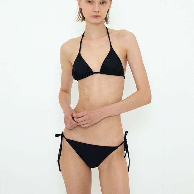 Innir black bikini top & bottom set