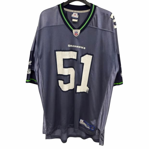 NFL X 리복 시애틀 씨호크스 유니폼 풋볼 져지 XL