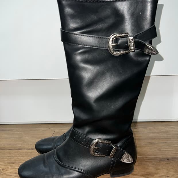 ODOR 블랙 롱부츠 245