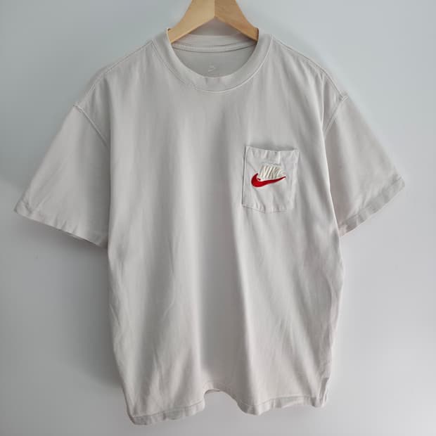 [XXL] 나이키 화이트 포켓 반팔티