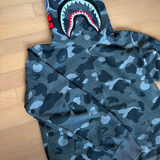 베이프 후드집업 / 흑계 M 