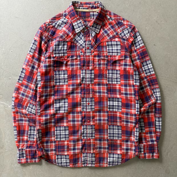 Levi's Patchwork Pattern Western Shirt