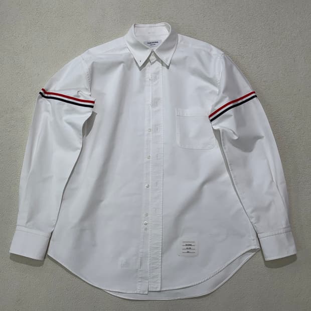 톰브라운 옥스포드 스트라이프 암밴드 셔츠 5사이즈