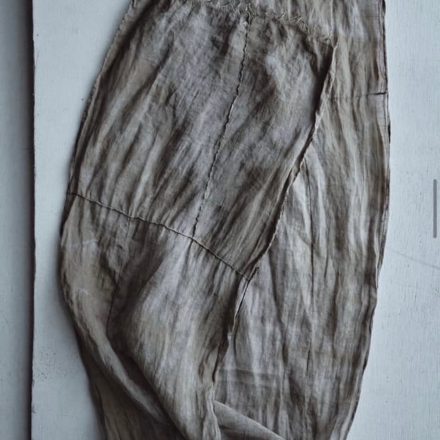 Textured Pintuck Scarp Brown grey