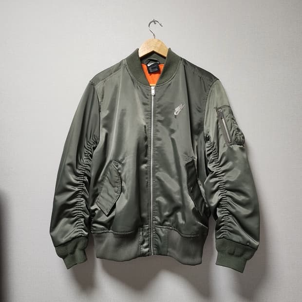 [L] 나이키 NSW 펑크 봄버 자켓 L 카키