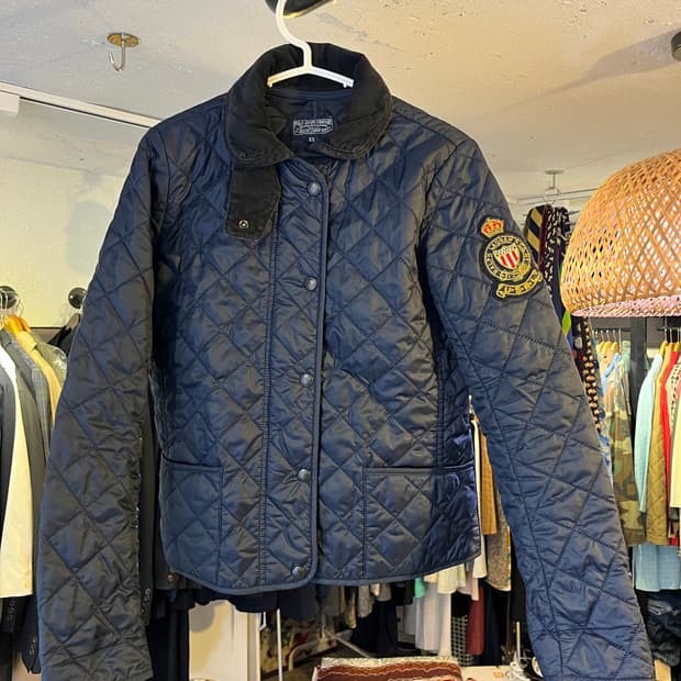 폴로 진스 퀼팅 자켓