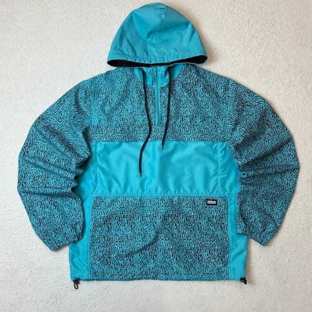 스투시 00's 패턴 윈드 후드 아노락 집업 PN6290