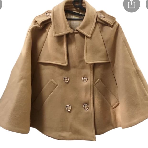 빈티지/당일배송) 라떼갸루 쿠루미 사와코 코디 가을 겨울 케이프 코트