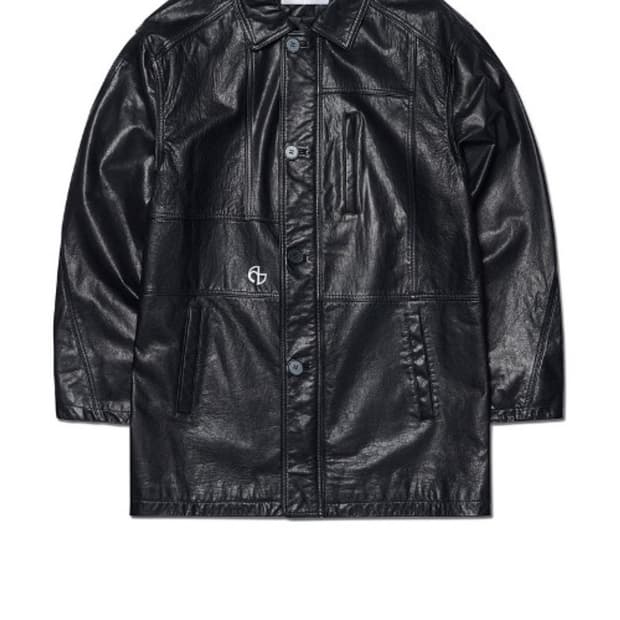 노매뉴얼 D.F LEATHER COAT - BLACK(카코트)