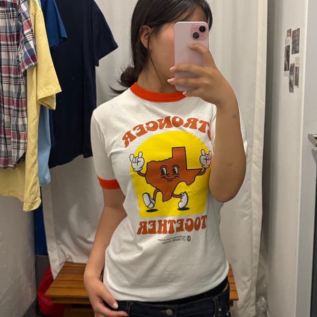 augusta 빈티지 반팔 링거 티셔츠