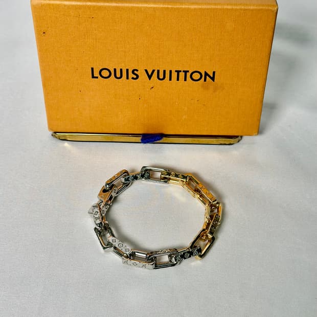 루이비통 버질아블로 골드 실버 팔찌 L