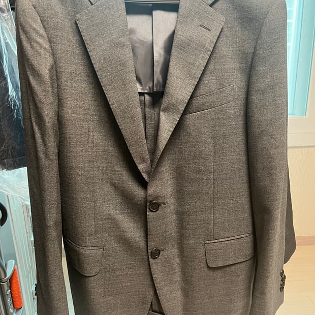 마에스트로 남성 까노니코원단 정장 세트 회색