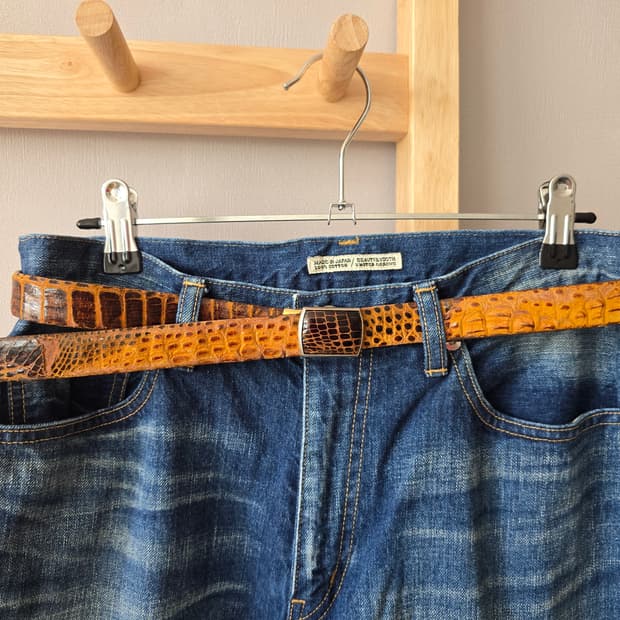 RARE 80s Japan Archive - Crocodile Belt