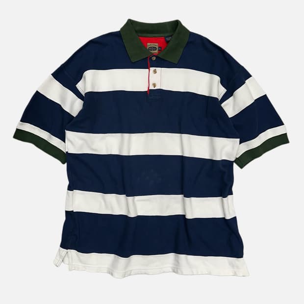navy white stripe pk t-shirt