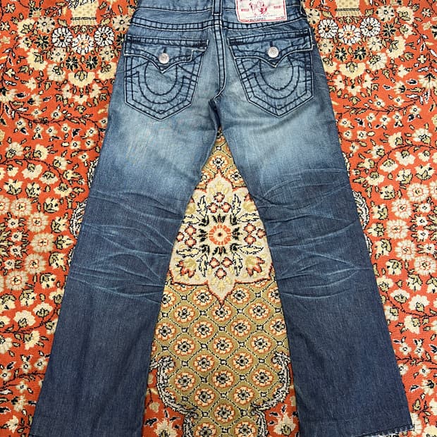 [29-30] 트루릴리전 빌리 슈퍼 티 블루 데님팬츠