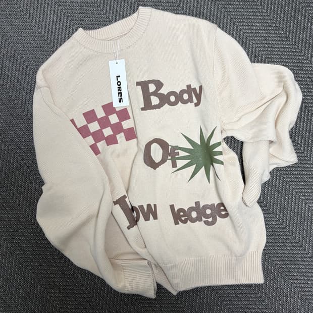 로어즈 lores 코튼 100% 니트 L사이즈