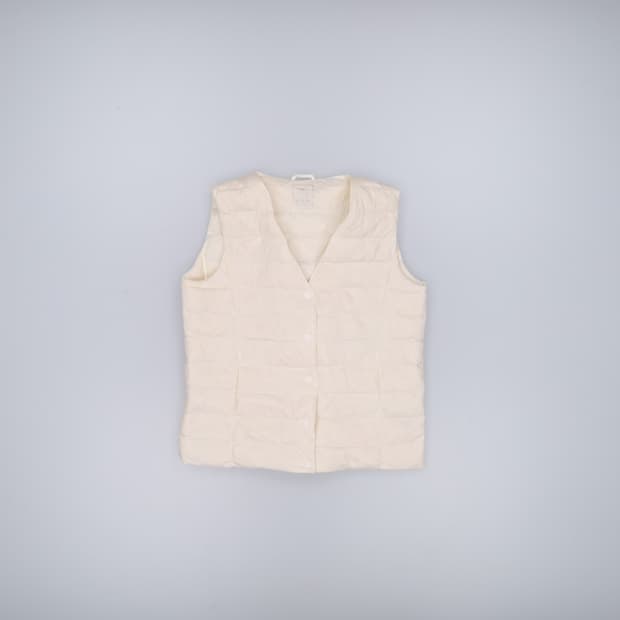 M 빈티지 여성 경량패딩 조끼 0410H1