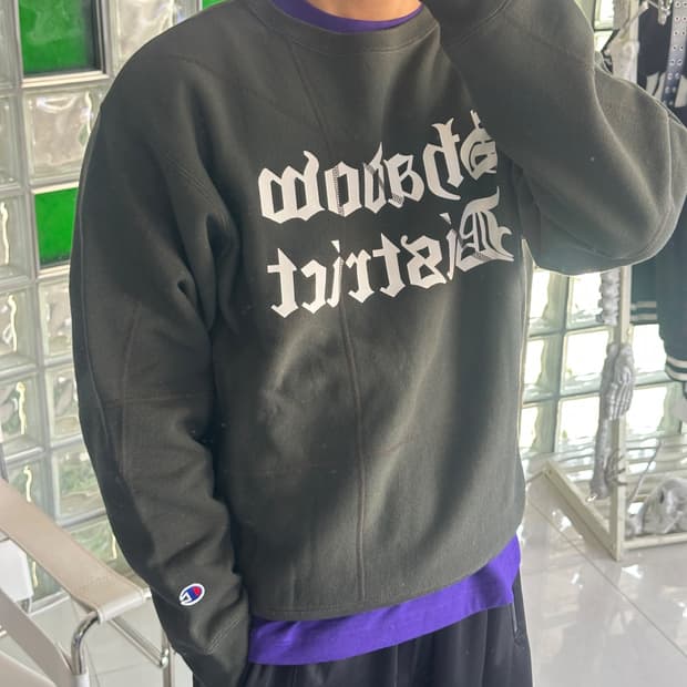 stitch print tee 스티치 프린트 티