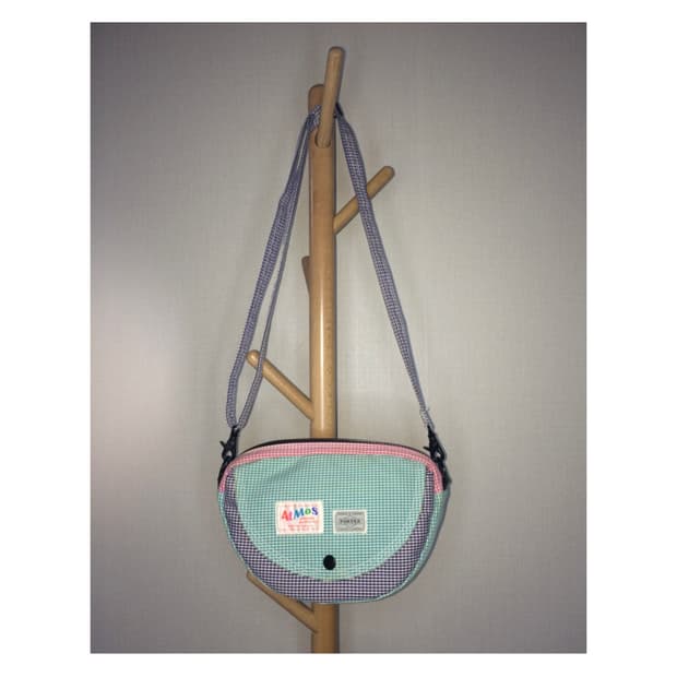 Porter 포터 x 아트모스 콜라보 체크 크로스백