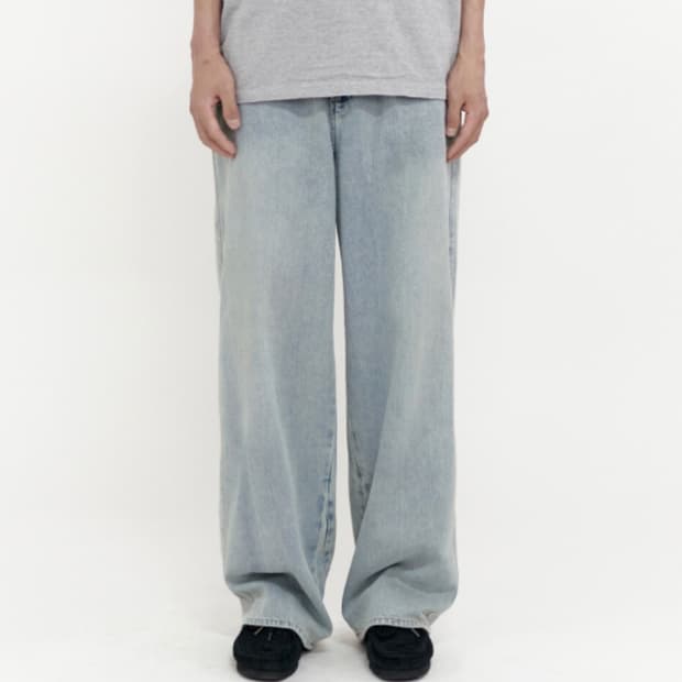 폴리데루 블리치드 데님 1사이즈