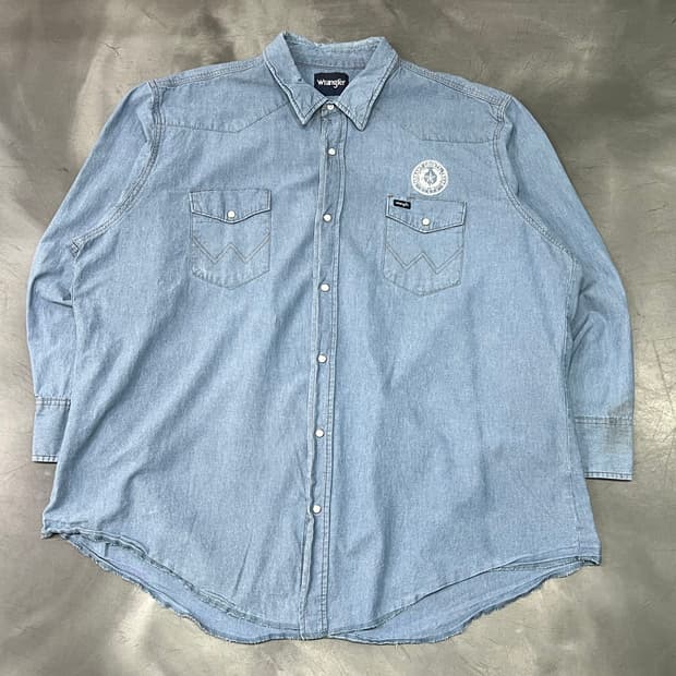  랭글러 자수 웨스턴 데님 셔츠 y14647