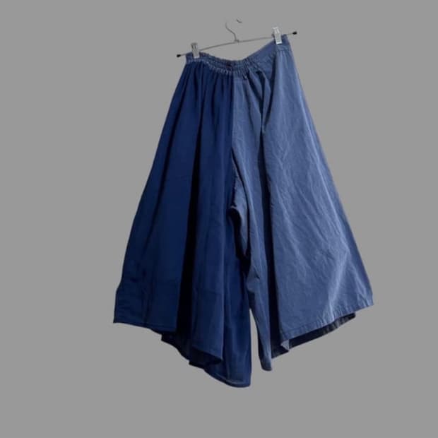 요지야마모토 비대칭 스커트 팬츠