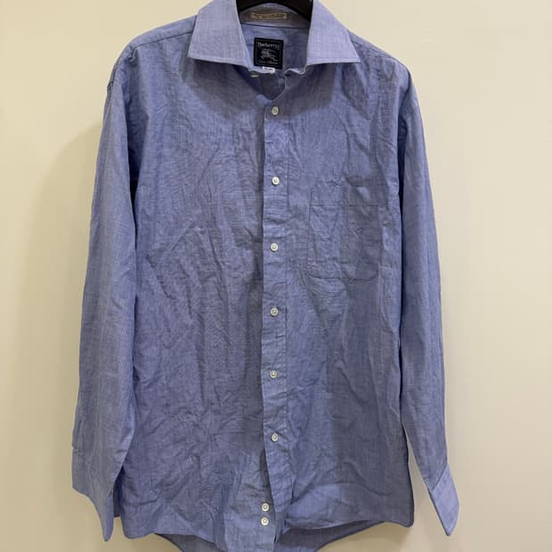 버버리 스카이블루 셔츠 정품