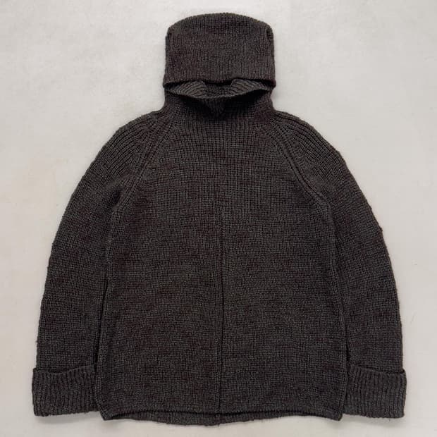 요지야마모토 후드 니트