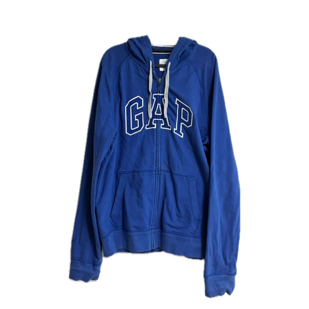 갭 블루 후드집업