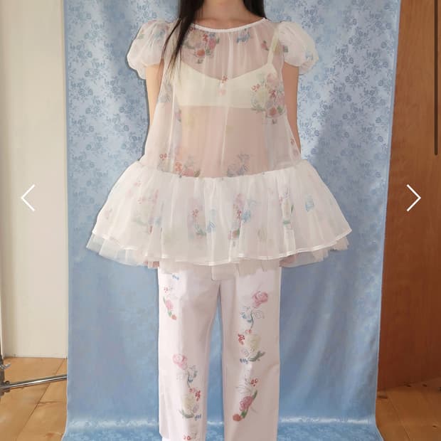 시눈 익스클루시브 로즈 베이비돌 드레스 rose babydoll