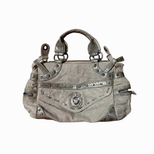 톰보이 크림실버 숄더백 크로스백 