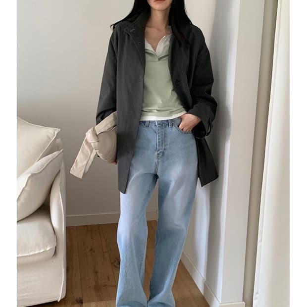 가내스라 오디네르 디핀연청데님(S,long)