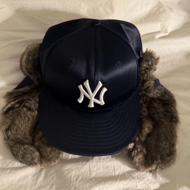 뉴에라 mlb 59fifty 털 도그이어 트루퍼 캡 네이비