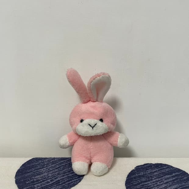 선레몬 토끼 탈 쓴 곰 인형 키링