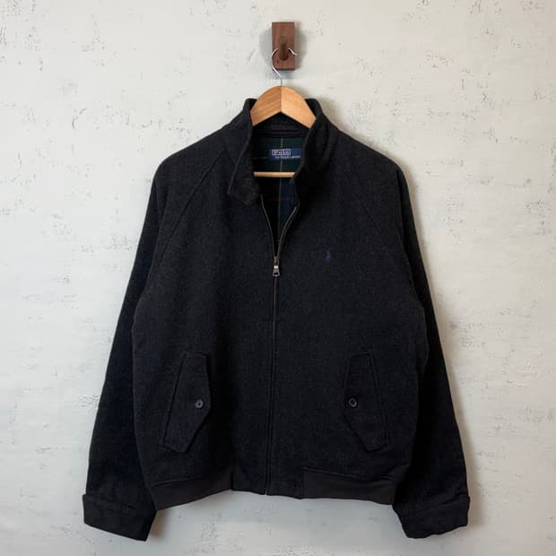 폴로랄프로렌 빈티지 울 바라쿠다 자켓 차콜