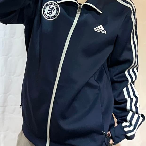 아디다스 첼시 삼선 네이비 트랙탑
