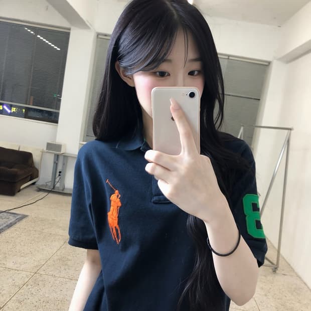 폴로 빅포니 pk티 네이비