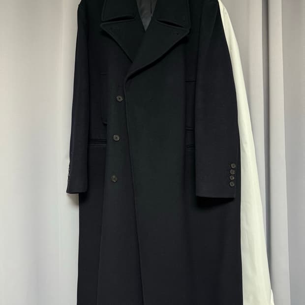 라벨아카이브 캐시미어 램스울 더블 코트