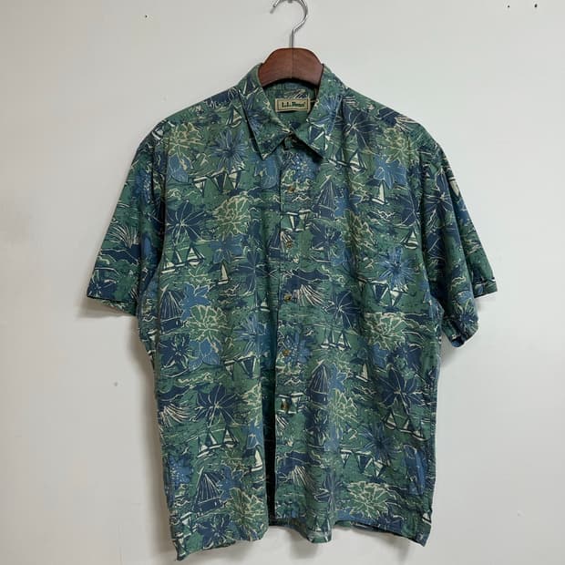 빈티지 L.L. Bean 하와이안 셔츠
