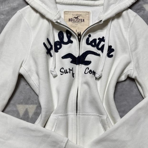 홀리스터 딱붙핏 후드집업