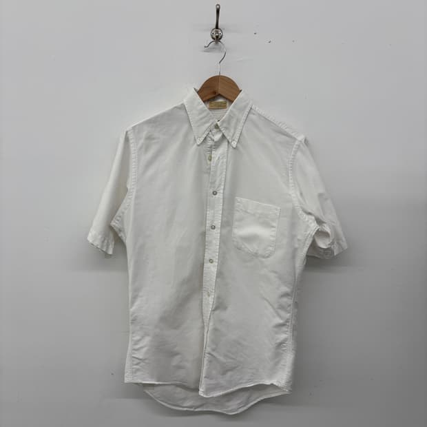 엘엘빈 빈티지 화이트 반팔 셔츠 남성M