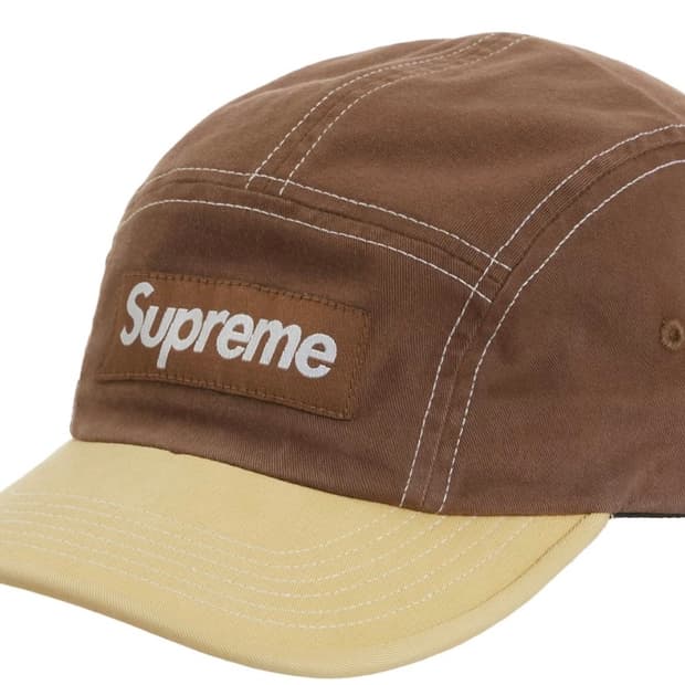 슈프림 투톤 트윌 캠프캡 브라운