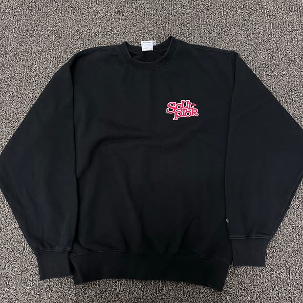 스컬프터 공용 맨투맨 블랙 S