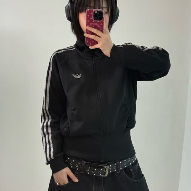 아디다스 큐빅 로고 져지