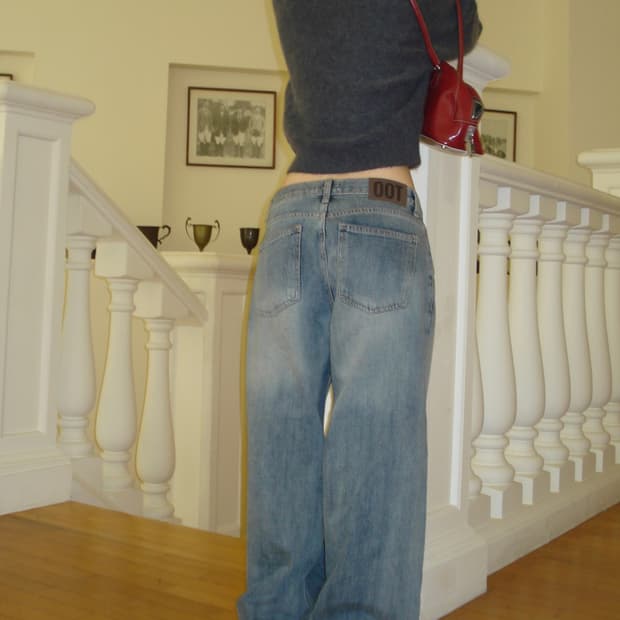 emma low wide denim pants